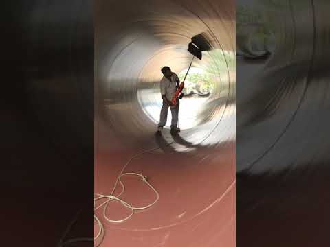 Holiday Test on MS Pipes-NDT