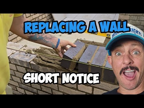 I GOT ASKED TO BUILD A WALL LAST MINUTE #bricklaying #constructionchannel #build