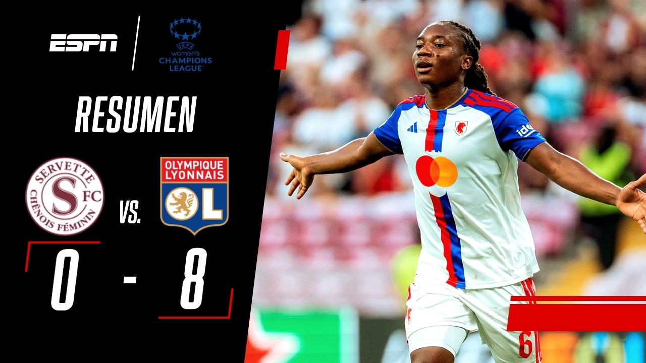 HAT-TRICK DE KATOTO EN UNA GOLEADA IMPRESIONANTE | Servette Chênois W 0-8 Lyon W | RESUMEN