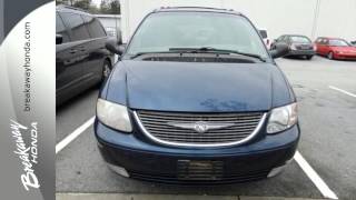 preview picture of video '2002 Chrysler Town & Country Greenville SC Easley, SC #B150669A - SOLD'