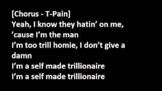 Trillionaire Bun B feat T-Pain Lyrics on Screen