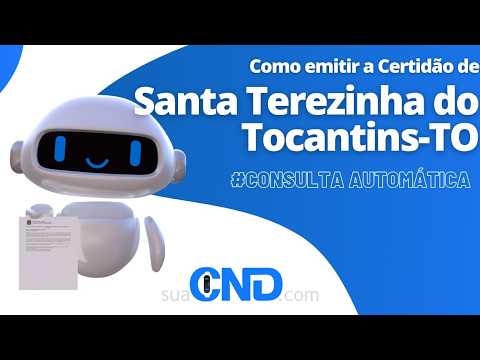 Como emitir a certidão negativa de Santa Terezinha do Tocantins-TO  em apenas 2 minuto! :)