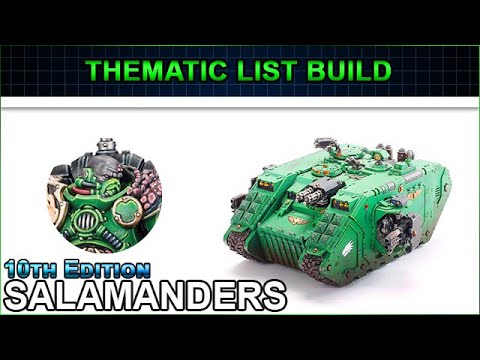 Salamanders FIRE TRUCKS!!🔥 - Thematic List Build 10th Edition Warhammer 40k
