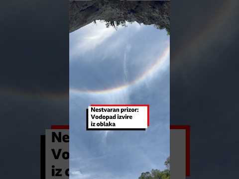 Nestvaran prizor: Vodopad izvire iz oblaka | BBC News na srpskom
