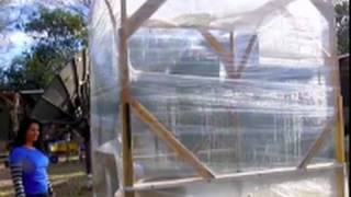 Instant Greenhouse Pallet Wrap Thermal Aqua Storage