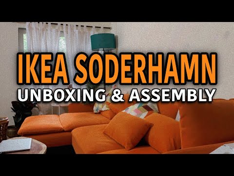 IKEA SODERHAMN SOFA Review - UNBOXING AND ASSEMBLY - My New Comfy Corner