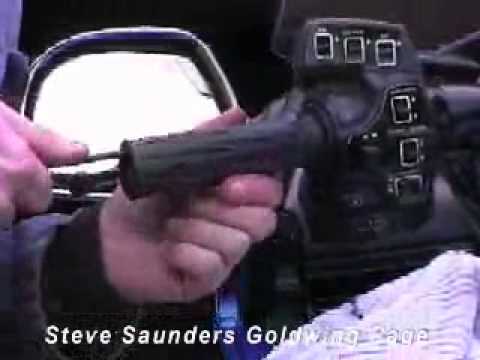 Fitting Kuryakyn ISO grips to a Honda GL1800 Goldwing
