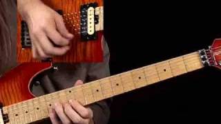 Rock Guitar Lesson - latin groove solo 1 - Trey Alexander