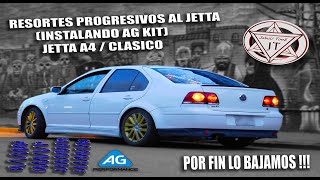 RESORTES PROGRESIVOS AL JETTA (INSTALANDO AG KIT) | VW JETTA CLASICO MK4 | Por Fin Lo Bajamos !!!