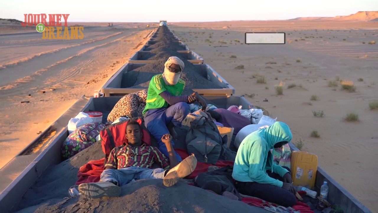 The longest train in the world in Sahara Desert. Amazing Journey!