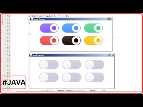 Java How To Design Jtogglebutton In Java Netbeans Animated Toggle Buttons With Source Code