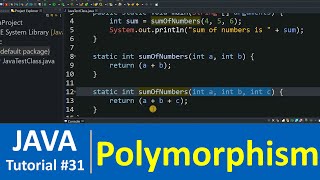 Java Tutorial #31 - Polymorphism in Java Programming (Java OOPS)