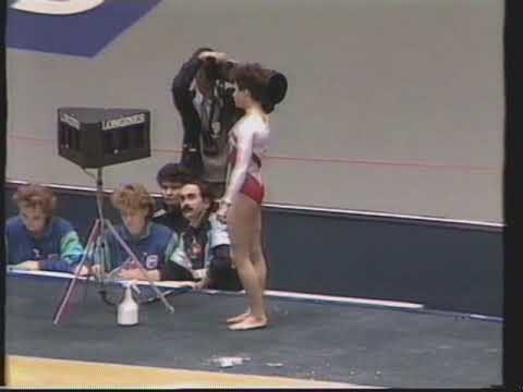 Elena Shoushounova (URS) - Worlds 1987 - Horse Vault Final