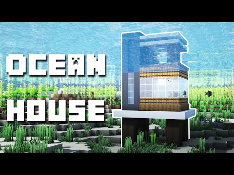 Minecraft - Underwater Ocean House Tutorial (How to Build)