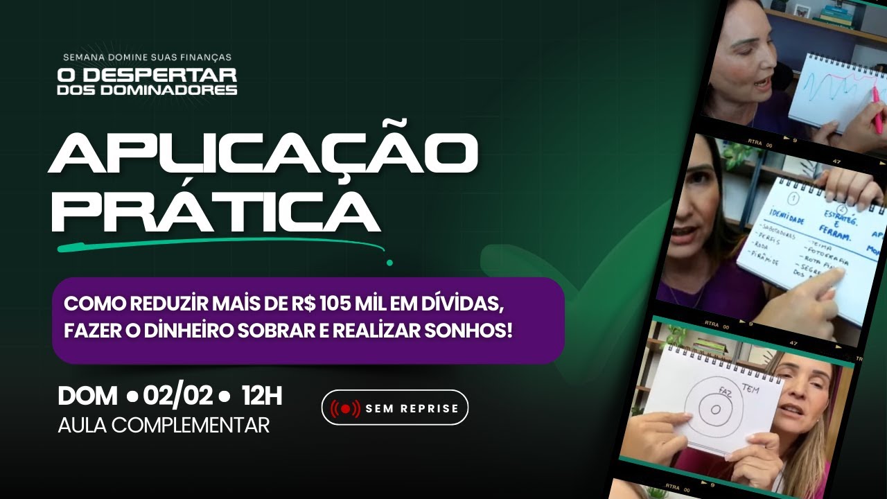 Aula Complementar de Aplicação Prática - DOMINGO (02/02), 12h