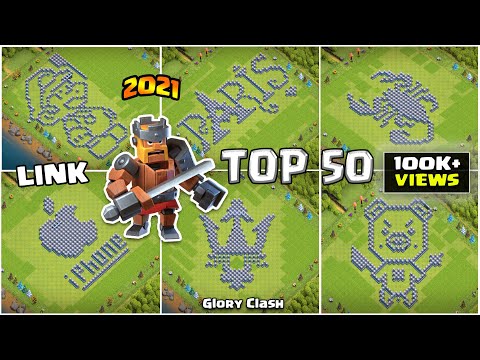 *Top 50* Funny/Troll Base LINK / Th13 Fun Base Link! / 13本娱乐阵合集 / Clash of clans 部落衝突 #465