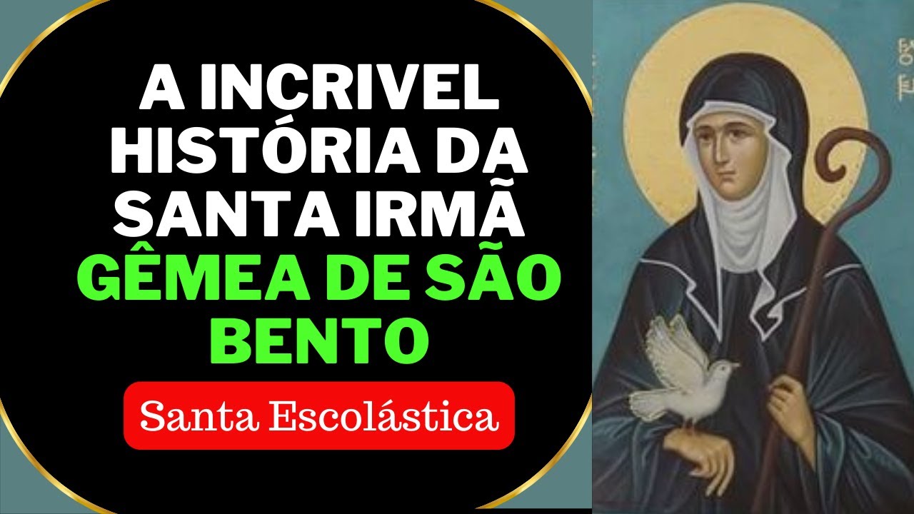 🙏A incrível história de Santa Escolástica💕 e seu irmão São Bento🙏