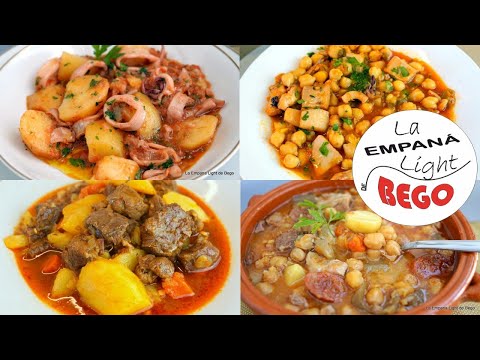 4 Guisados y Potajes Tradicionales Fáciles y Rápidos para no parar con la cuchara¡¡