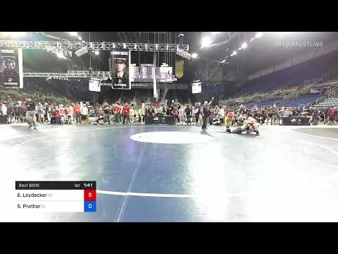 122 Lbs Round Of 32 - Everest Leydecker, Arizona Vs Shelby Prather, Idaho 0612