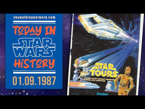 1/9/1987 TODAY IN STAR WARS HISTORY: Star Tours Opens at Disneyland