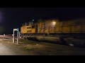 Mega Night Trains CN Union Pacific CSX Rolling Down The Line In Effingham Railfanning