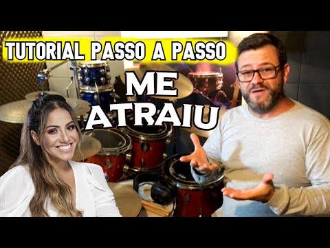 Aula de bateria do louvor Me atraiu da Gabriela Rocha - aula gratuita do curso on-line