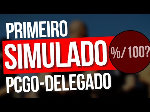 🔴😱 Concurso PCGO - Primeiro Simulado Delegado