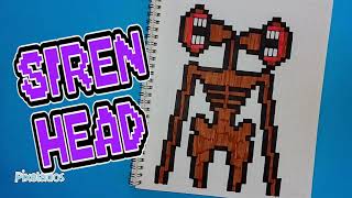 SIREN HEAD PIXEL ART - PIXELADOS
