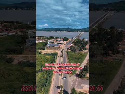 Passando Na ponte do Rio Araguaia em São Geraldo do Araguaia no Pará.