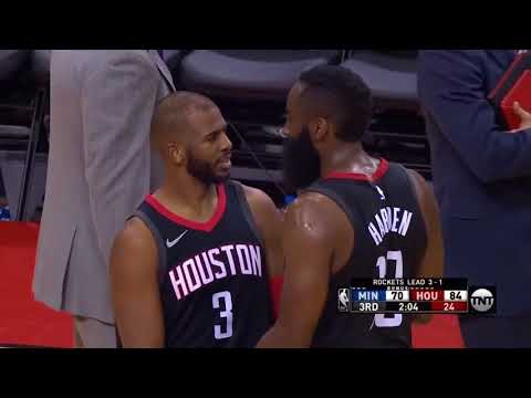 Chris Paul & Jamal Crawford Skirmish / Rockets vs Timberwolves Game 5