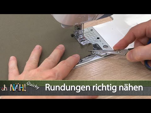 Rundungen nähen - oh NÄH! Quicky