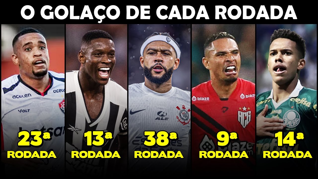 O Gol MAIS BONITO de CADA RODADA do Brasileirão 2024 ● Da 1ªa 38ª