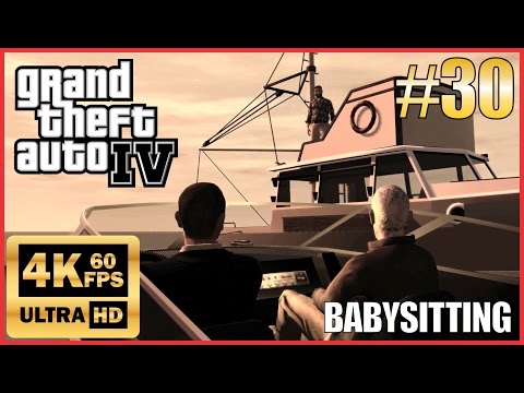 GRAND THEFT AUTO IV 4K 60fps Walkthrough Part 30 "Babysitting" & Darts Hangout - New Patch 8