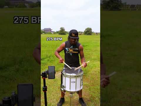 275 BPM Quadruple Stroke Roll