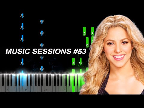 SHAKIRA || BZRP Music Sessions #53 Piano Tutorial