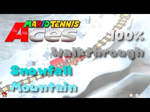 Mario Tennis Aces - Adventure Mode Walkthrough - Part 3 - Snowfall Mountain