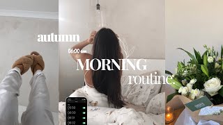 Fall 6AM Morning Routine 2022 🍂 | cosy, aesthetic & productive ~ online makeup academy