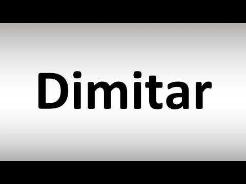 How to Pronounce Dimitar