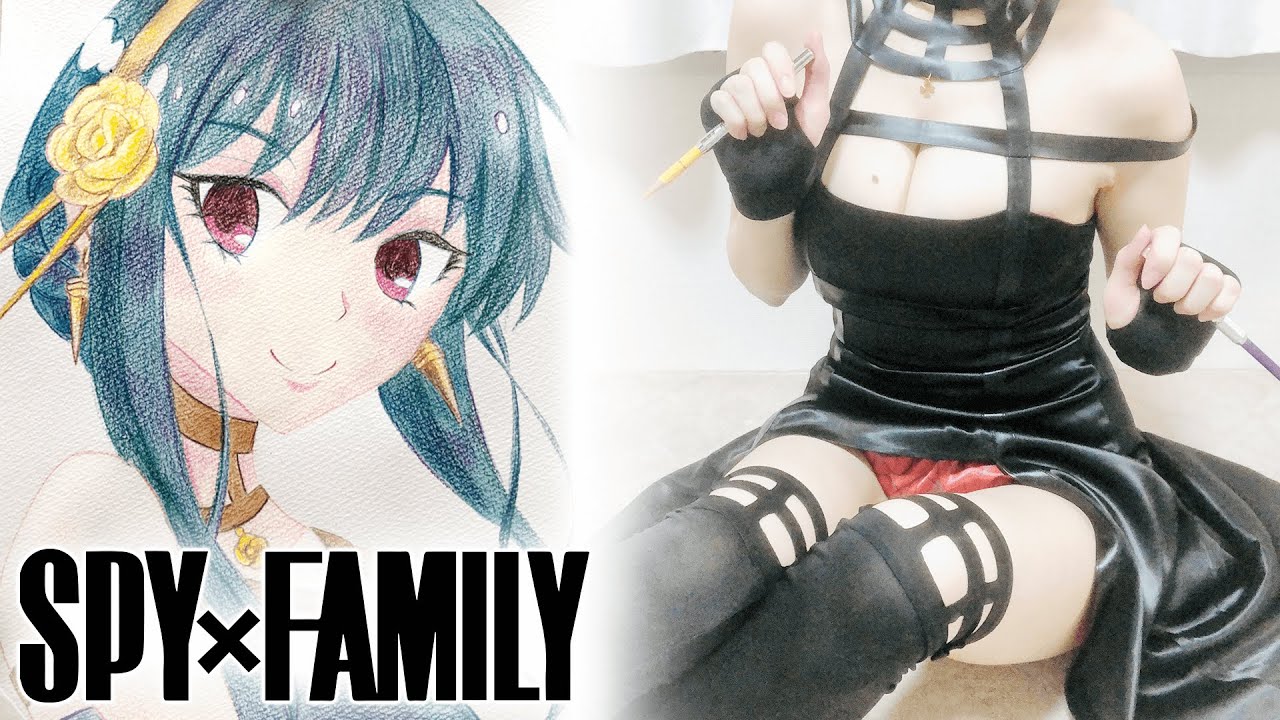 Drawing SPY x FAMILY Yor Forger  ( スパイファミリー ヨル  描いてみた お絵描き メイキング )