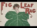 Scott Joplin's "Fig Leaf Rag" (a disc made of a piano roll, unknown player) ragtime composed in 1908