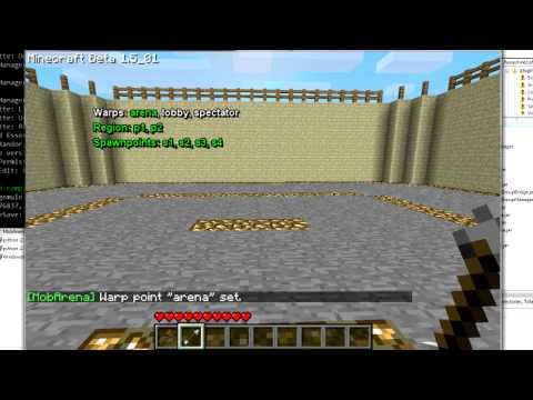 Setting up MobArena-plugin for Minecraft