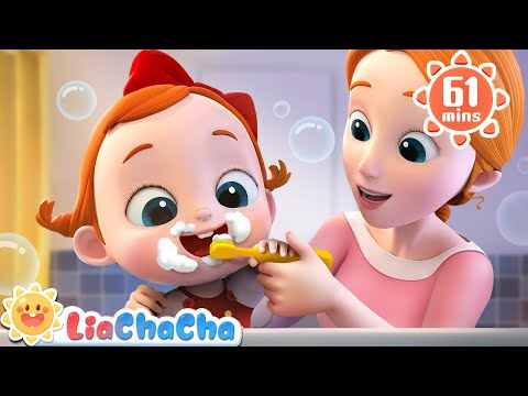 Brush Your Teeth Song | Toothbrush Song | Song Compilation + LiaChaCha Nursery Rhymes & Baby Songs