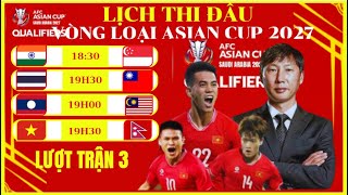 ASIAN CUP 2027 QUALIFICATIONS SCHEDULE FOR ALL GROUPS ON OCTOBER 9, 2025