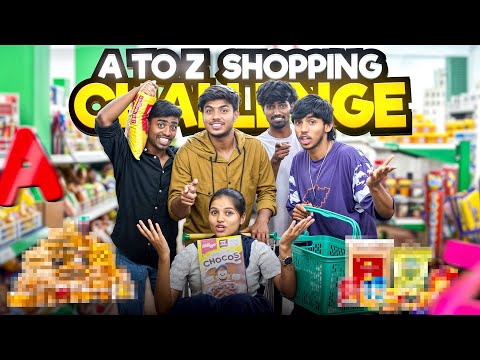 Who Can Finish A to Z Shopping First? | Supermarket Madness Begins! 🛒🔥 #nrfm #challenge #nrfmvlogs