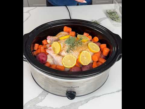 Yes, I made a WHOLE chicken in the crockpot, and it was AMAZING!