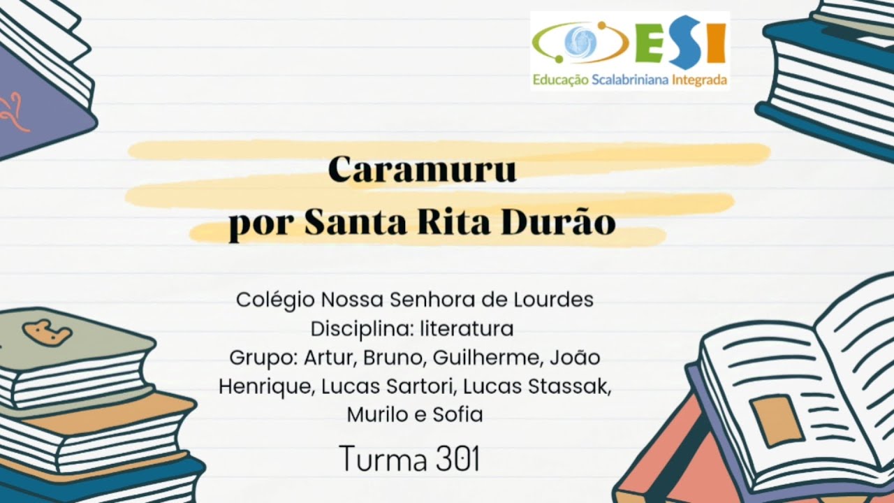 Caramuru por santa rita durão - trabalho de literatura