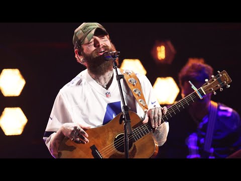 Country Post Malone And Dua Lipa Perform At The ACMs