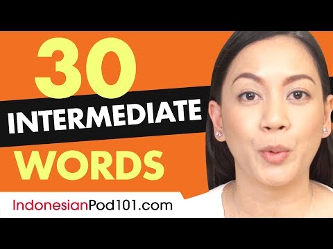 30 Intermediate Indonesian Words (Useful Vocabulary)