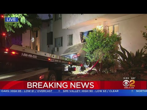 Car Slams Into Apartment Living Room In West Hollywood