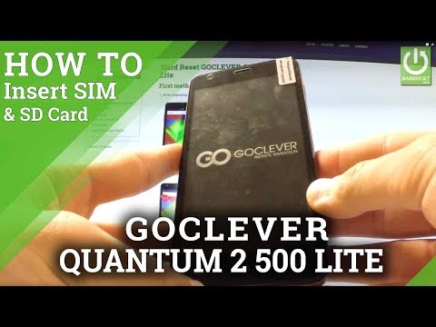 Insert SIM and SD in GOCLEVER Quantum 2 500 Lite - SIM & Micro SD